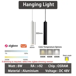 Intelligente Zigbee-Pendelleuchten – 20 Typen Weiß