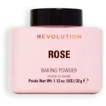 Revolution Beauty London, Loose Baking Powder, Prolongs Makeup Wear, Brightening Setting Powder, For All Skin Tones, Rose, 32g