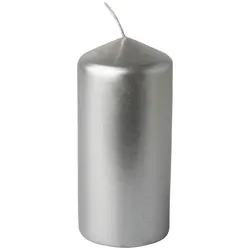 PAPSTAR Kerze 13 cm silber