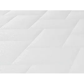 vente-unique Boxspringbett mit gestepptem Kopfteil + elektrischem Untergestell mit Relaxfunktion + Matratze + Topper - 100 x 200 cm - Stoff - Beige - LODI von PALACIO