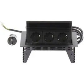 EVOline Flip Top Push S Einbausteckdose 3-fach, 230v -