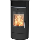 Fireplace Kaminofen Heathus Piacenza Stahl, 6 kW, Zeitbrand, Warmhaltefach schwarz