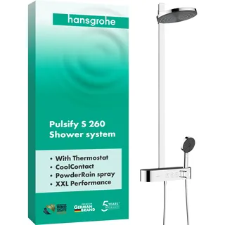 Hansgrohe Pulsify S 260 mit Thermostat, 2jet, chrom