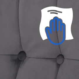 CLP Schaukelstuhl Saltillo Samt natura/grau