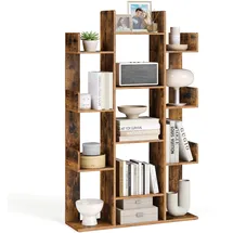 VASAGLE Bücherregal 25 x 86 x 140 cm Vintagebraun
