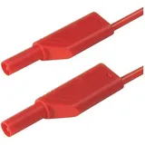 Hirschmann BERÜHRUNGSSICHERE Messleitung, 4mm 50cm / ROT (MLB-SH/WS