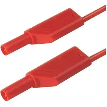 Hirschmann BERÜHRUNGSSICHERE Messleitung, 4mm 50cm / ROT (MLB-SH/WS