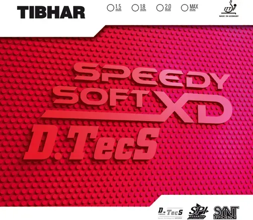 Tibhar Belag Speedy Soft XD D.TecS schwarz 2,0 - schwarz 2,0