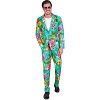 W WIDMANN MILANO Party Fashion - Party Anzug Herren, Set mit Jackett und Hose, 80er Jahre Kostüm für Karneval und Festival