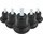 HJH Office Bodengleiter 5x No. 10 Kunststoff/Metall 10 mm/50 mm schwarz