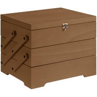 APS Buffet Box aus hellem Eichenholz, 70,5 cm x 37 cm, H: 53,5 cm, inkl beschreibbarer Deckelunterseite zur platzsparenden Nutzung am Buffet