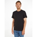 Tommy Jeans T-Shirt in Melange-Optik, Black, S