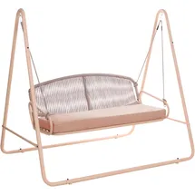 Beliani Norcia Braun 3-Sitzer