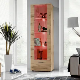 komodee Vitrine, Alessandria A2 Wotan/Wotan 60x192x42 cm,