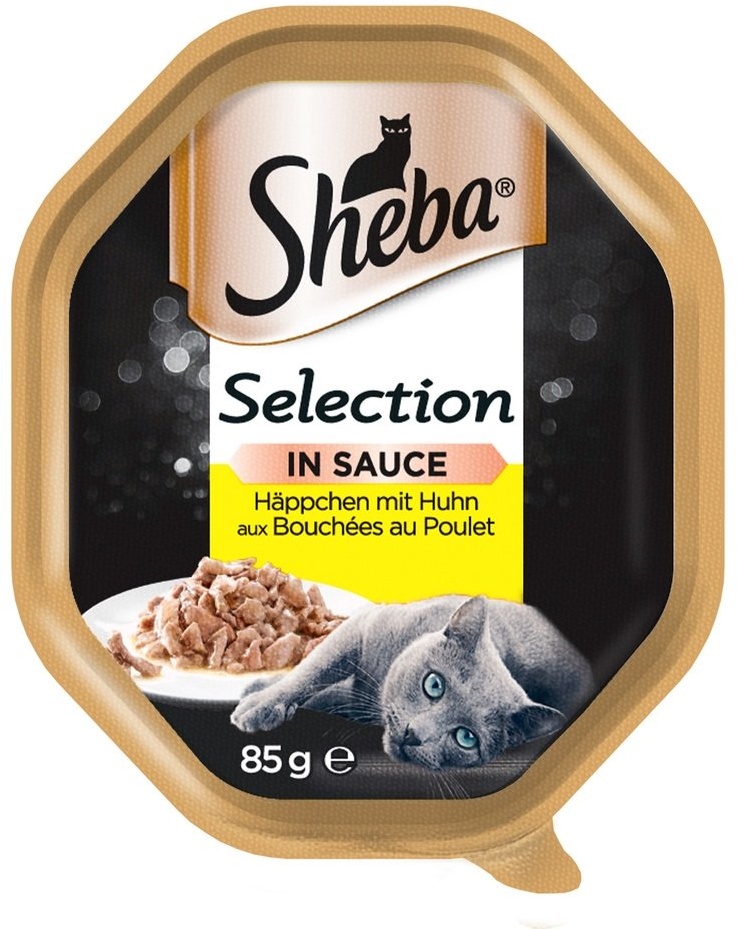 SHEBA Selection in Sauce Häppchen mit Huhn Schale 85gx22