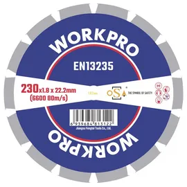 WorkPro GSOSSE-4 Trennscheibe 230 mm 1 St. Keramik, Porzellan, Marmor, Mauerwerk, Glas, Kalkstein, Granit, Naturstein, Sandstein