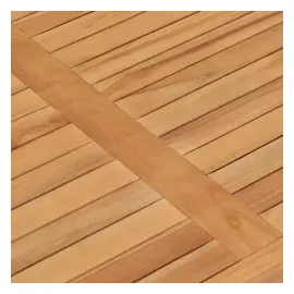 vidaXL Gartentisch 120 x 70 x 77 cm Teak Massivholz Braun