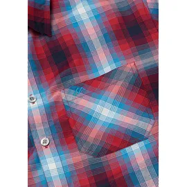 Maier Sports Langarmhemd kariert Lila / Rot 58