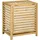 Homcom Wäschekorb 55L Wäschebox, Wäschesammler mit Deckel, Entnehmbarem Wäschesack, für Schlafzimmer, Bad, Bambus 50 x 36 x 60 cm Natur