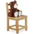 Relaxdays Kinderstuhl Rustico natur braun