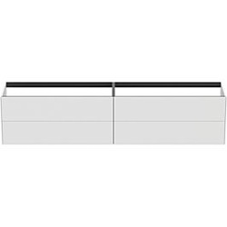 Ideal Standard Conca Waschtisch-Unterschrank T4336Y1 240x50,5x54cm, ohne Waschtisch-Platte, 4 Auszüge, Weiß matt lackiert