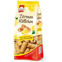 kekse Schulte Zitronen Röllchen Waffelröllchen mit Zitronencreme 175g