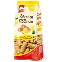 kekse Schulte Zitronen Röllchen Waffelröllchen mit Zitronencreme 175g