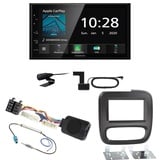 Kenwood DMX5020DABS USB MP3 Bluetooth DAB+ Einbauset für Renault Trafic 3