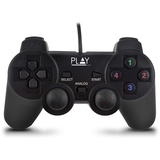 Ewent PLAY WIRED USB GAMEPAD, Black