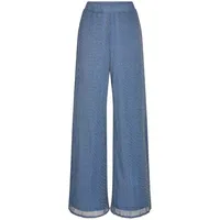 GOLDNER Schlupfhose mit Glanzeffekt Hosen Blau 40