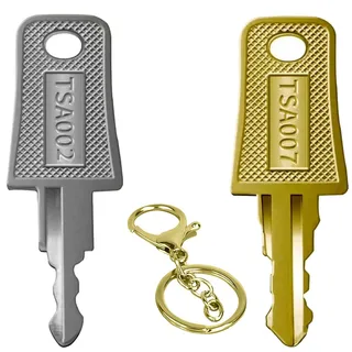 DELAIHUIL 2 StüCk Tsa SchlüSsel 007, Tsa007 SchlüSsel Multifunktionale GepäCkschlüSsel,Master Key FüR Tsa 002 007,Mit GepäCk Koffer Passwort SchlöSser Tsa Schloss,Tsa SchlüSsel,Tsa Kofferschloss