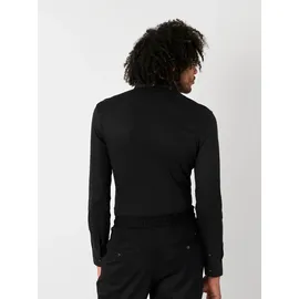 Desoto Langarmhemd "Jerseyhemd Essential Hai langarm", Herren, Gr. 40, N-Gr, schwarz (solid schwarz), Jersey, Obermaterial: 100% Baumwolle, körpernah, 1-Knopf-Manschette, Hemden, Flexibler Stretch