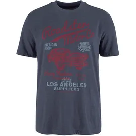 Arizona T-Shirt Kurzarm, melierte Optik, Rundhals, aus Baumwollmischung Gr. XL (56/58), blau-meliert, ,