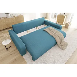 s-style möbel Bigsofa, Türkis Cord-Stoff schöner Sitzkomfort