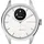 Withings ScanWatch 2 42 mm perlweiß/silber, Sport Flourelastomer-Armband grau/silber