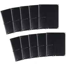 Classic Cantabile Notenmappe Deluxe Schwarz) 10er Set