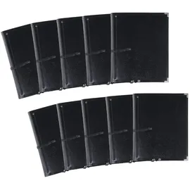 Classic Cantabile Notenmappe Deluxe Schwarz) 10er Set
