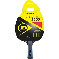 DUNLOP Tischtennis-Schläger EVOLUTION 2000, BLACK/RED/YELLOW, ONE SIZE