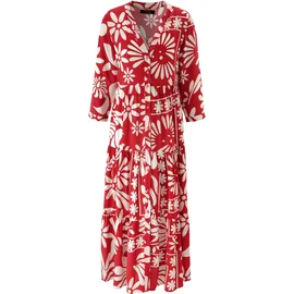 Aniston SELECTED Maxikleid Blumen Rot/Weiß 40