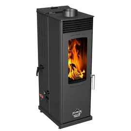 baba's stove Eco Mini Hybridofen Metall Schwarz