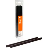 Peach Plastik Klemmschienen A4 | 6mm | schwarz | 25 Stk. | R-PBS406-02