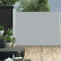 vidaXL Ausziehbare Seitenmarkise 140×500 cm Grau