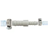 tecuro Schlauchverbinder reduziert Ø 10 mm x Ø 12 mm Nylon weiß