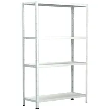 SCHULTE Regalwelt Fachbodenregal Metall 180 cm x 100 cm x 40 cm Weiß