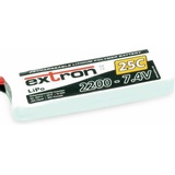 Extron Modellbau LiPo Pack Extron X2 2200 mAh 7,4V 25C (XT60) (7.40 V, 2200 mAh)