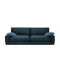 Sofa   Janice , blau , Maße (cm): B: 278 H: 89 T: 113