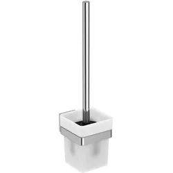 Ideal Standard IOM Square WC-Bürstengarnitur aus Glas, wandhängend E2194AA, Accessoires, chrom