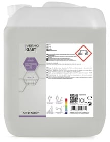 Vermop Vermo Gast Küchenreiniger, fettlösend, Effektiver Fettlöser Reiniger für die Lebensmittelindustrie, 10 Liter - Kanister