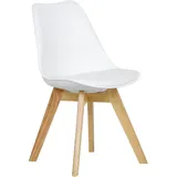 WOLTU 1x Esszimmerstuhl Küchenstuhl Wohnzimmerstuhl Sitzfläche aus Kunstleder