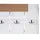 Mendler Wandgarderobe HWC-C89 mit Pinnwand, Garderobenpaneel, Shabby-Look Vintage, 8 Haken 91x60cm ~ wei√ü, shabby